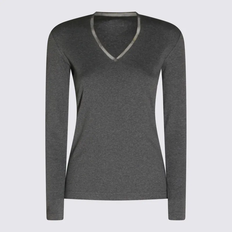 T-Shirts And Polos Metallici E Grigi