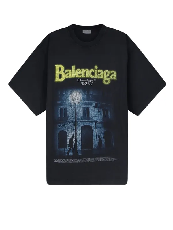 Cotton T-Shirt With Front Logo Print