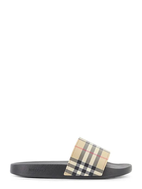 Sandals With Check Pattern - Burberry