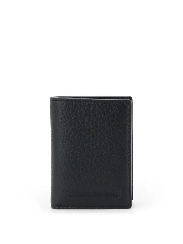 Leather Card Holder With Embossed Logo - Tom Ford