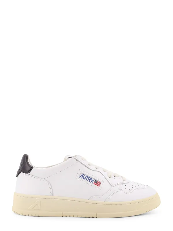 Medalist Low Leather Sneakers With Side Logo - Autry