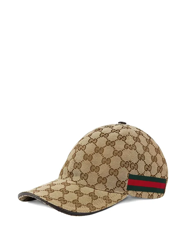 Web Detail Gg Baseball Cap - Gucci