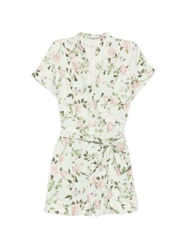Lucy Printed Playsuit - Alice + Olivia