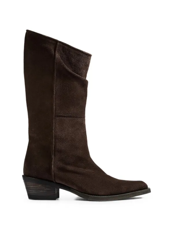 Clive Leather Boots - Khaite