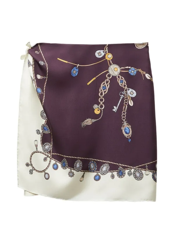 Printed Silk Skirt - Versace