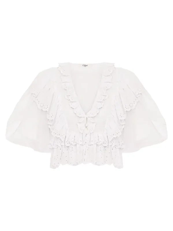 Crop Ruffle Top - Chloé