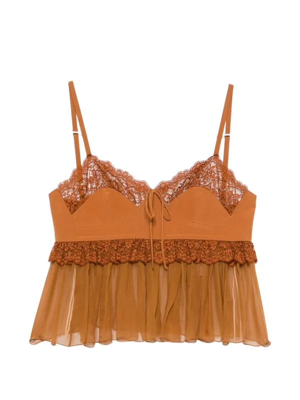 Silk Laced Top - Chloé