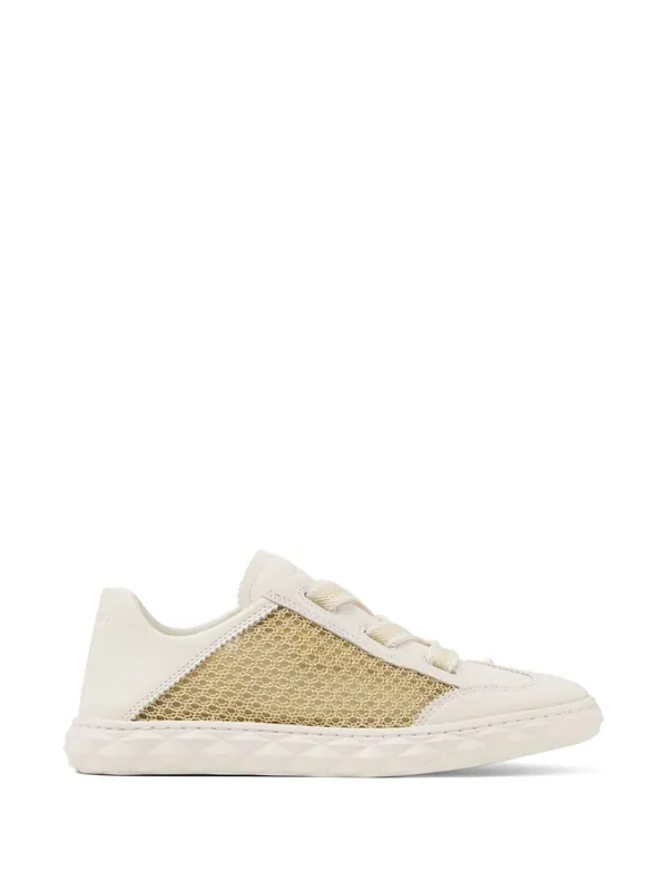 Diamond Leather Sneakers - Jimmy Choo