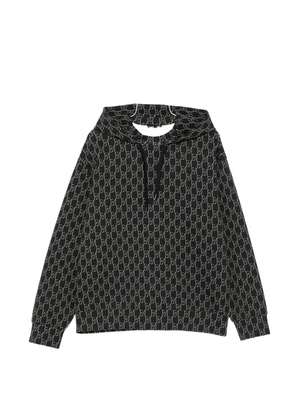 Printed Cotton Hoodie - Emporio Armani
