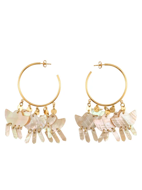 Seashell Large Hoops - Isabel Marant