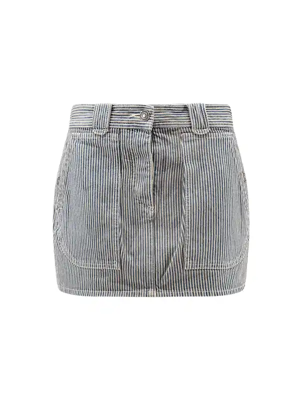 Estera Cotton Skirt With Striped Pattern - Isabel Marant ÉToile