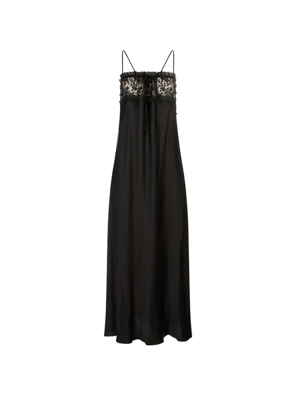 Satin Silk Long Dress - Chloé