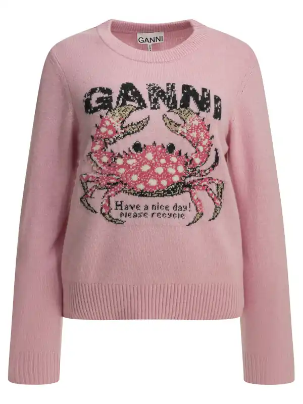 Crab Knitwear Pink - Ganni