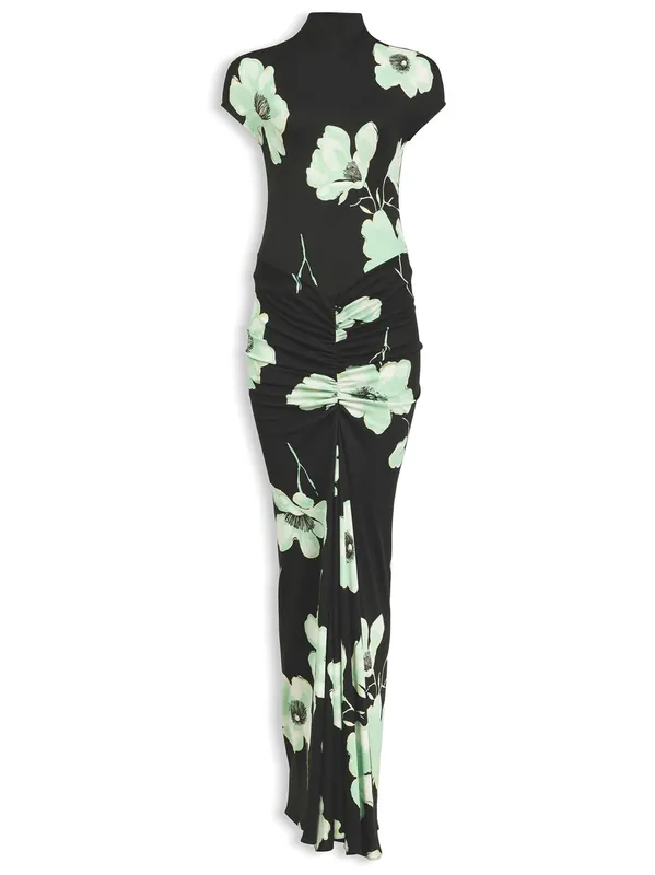 Draped Printed Dress - Alaïa