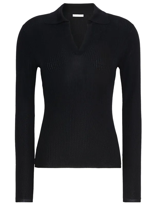 Cashmere And Silk Polo Sweater - Maxmara