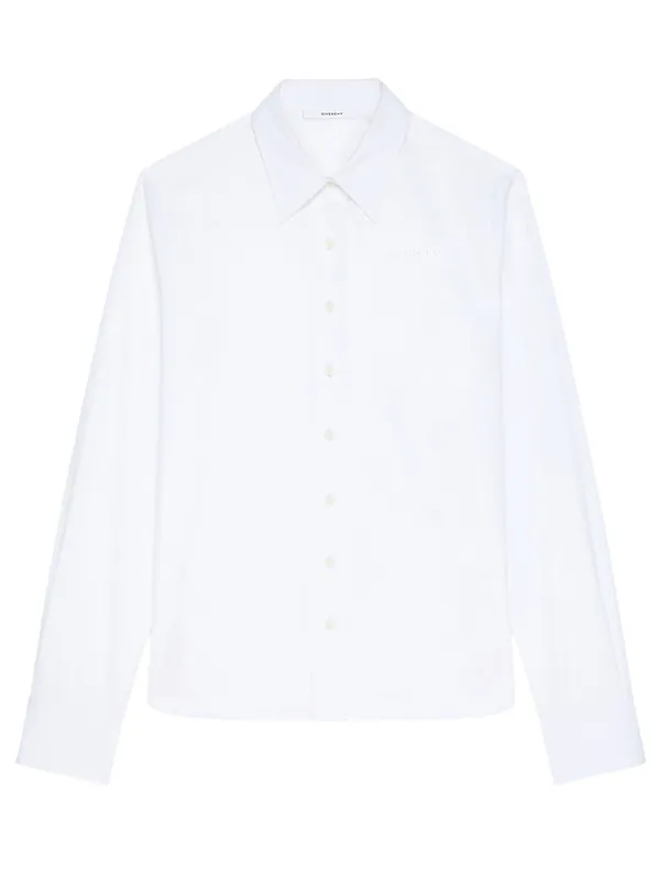 Givenchy Embroidered Poplin Shirt