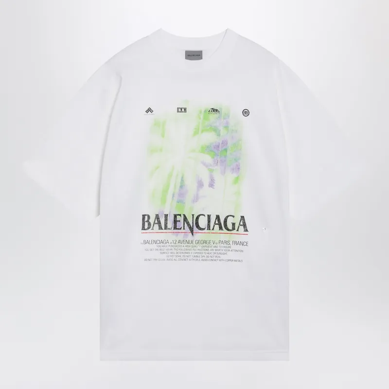 The Window T-Shirt In White Cotton Jersey