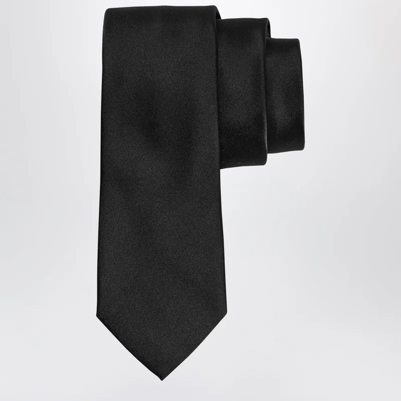 Black Silk Tie - Ferragamo