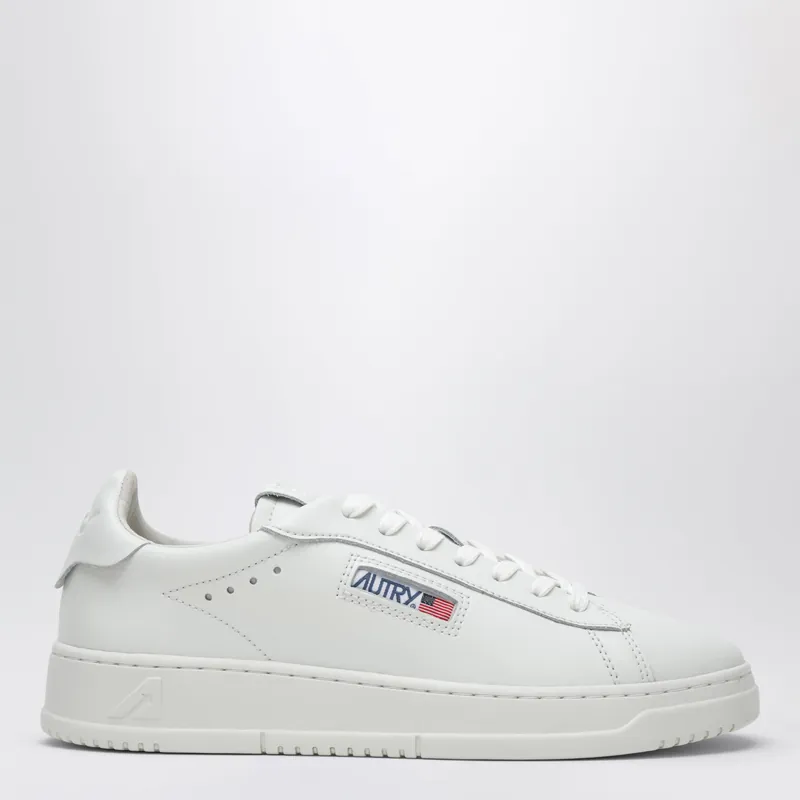 Dallas Low Leather Sneakers In White - Autry