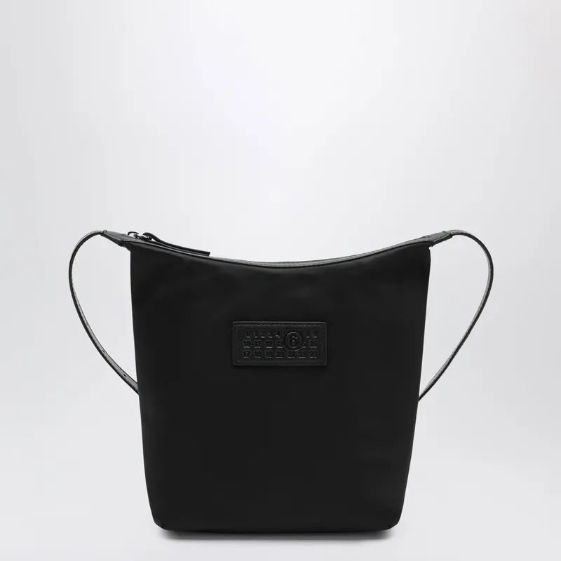 Black Nylon Numeric Vertical Crossbody Bag - MM6 Maison Margiela