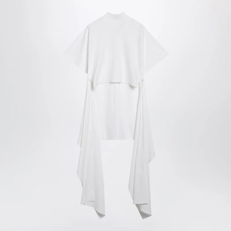 Asymmetric Cotton Jersey T-Shirt In White