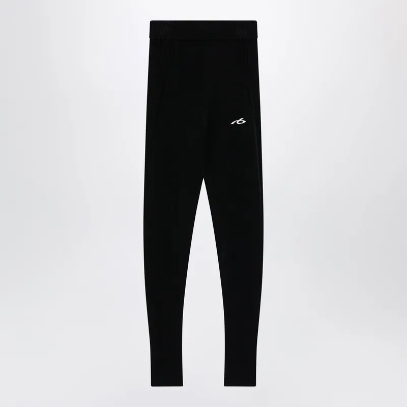 Black Techwear Viscose Leggings - Balenciaga