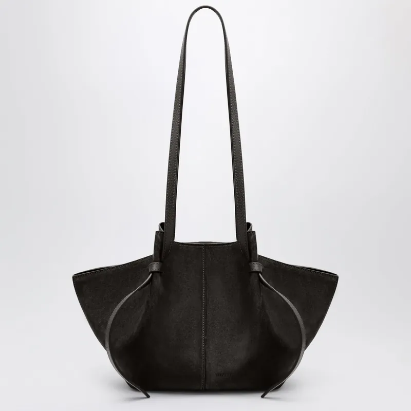 Mochi Bag In Ganache Suede Leather - Yuzefi