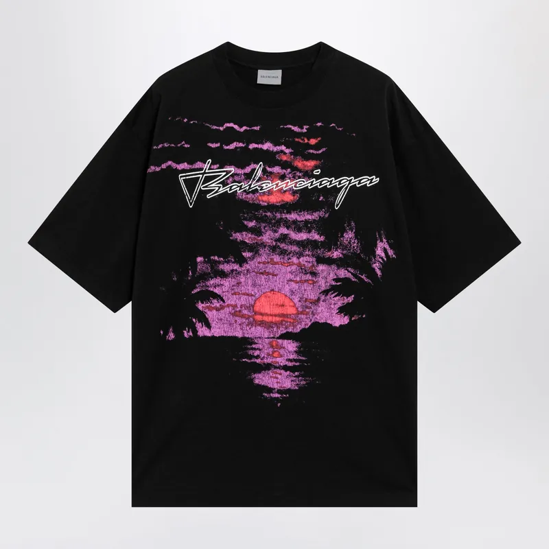 Dream T-Shirt In Black Cotton Jersey