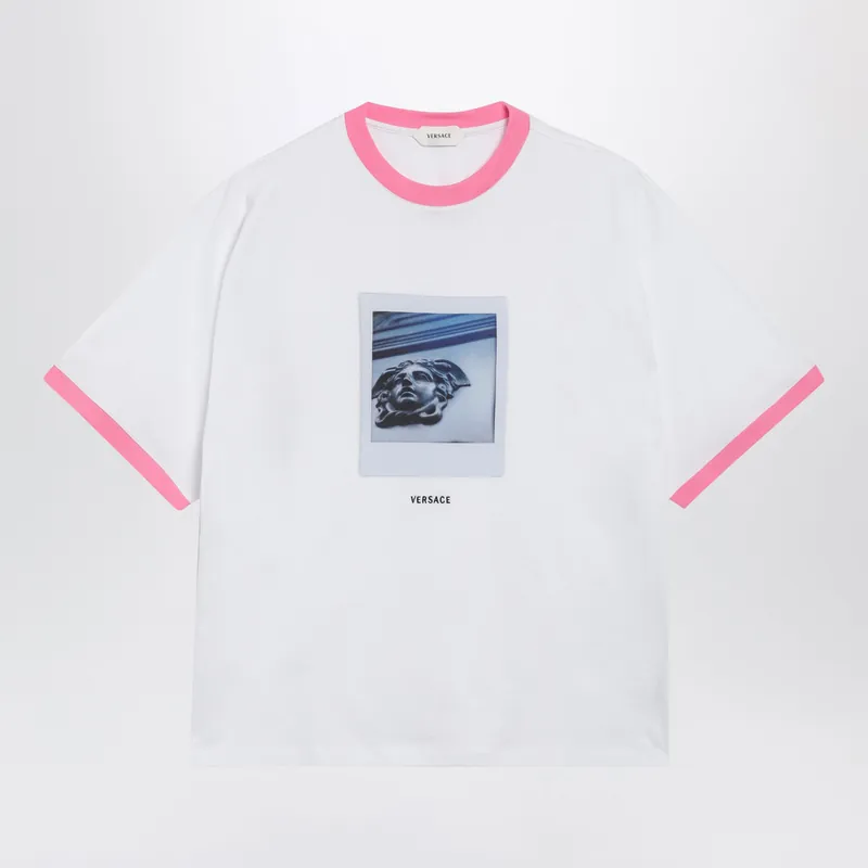 Regular-Fit Cotton Jersey T-Shirt With Medusa Print