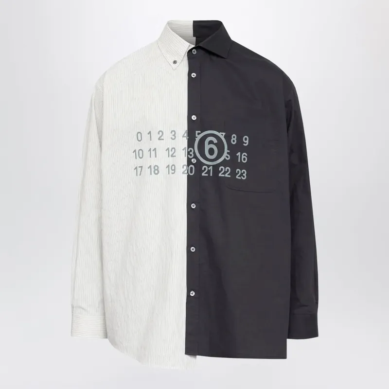 Two-Tone Long-Sleeved Shirt