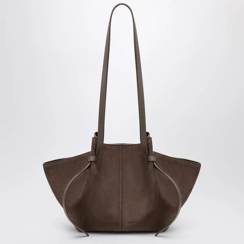 Mochi Bag In Nutmeg Suede Leather - Yuzefi
