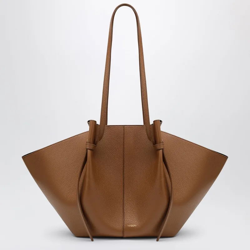 Large Mochi Bag In Hazel Pebble-Grained Leather