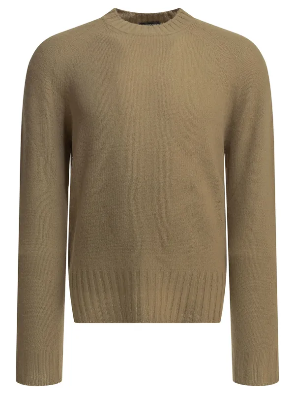Cashmere Crewneck Sweater Knitwear Brown - Tom Ford