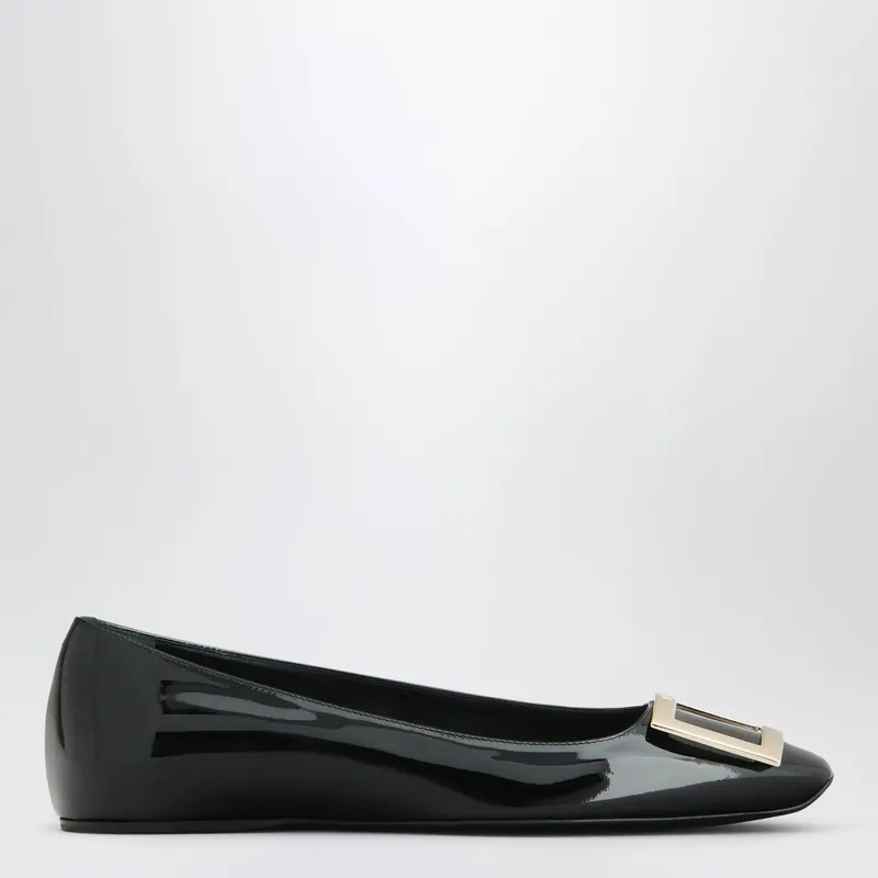 Black Patent Leather Ballet Flats - Roger Vivier