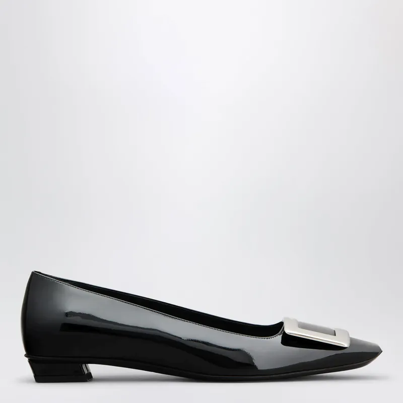 Belle Vivier Black Patent Leather Ballet Flats - Roger Vivier
