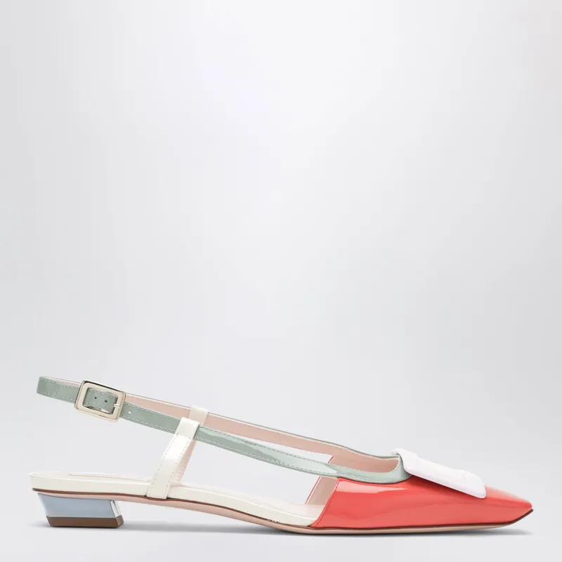 Multicolour Belle Vivier Slingback Ballerinas In Patent Leather - Roger Vivier