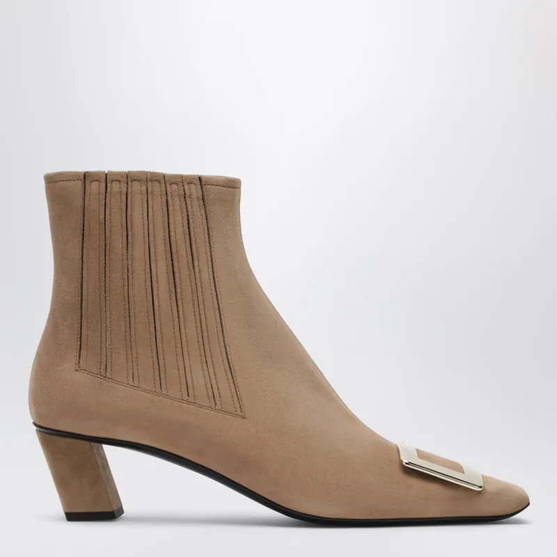 Belle Vivier Suede Ankle Boots - Roger Vivier