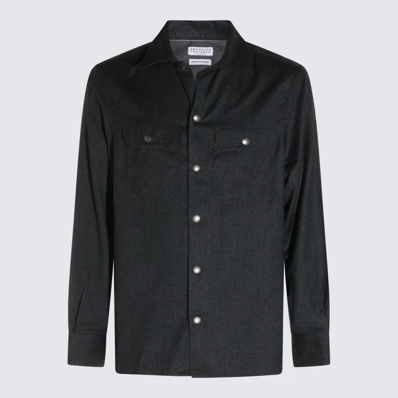 Shirts Dark Grey - Brunello Cucinelli