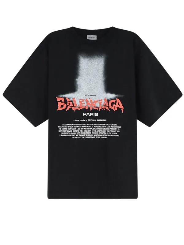 Cotton T-Shirt With Front Logo Print