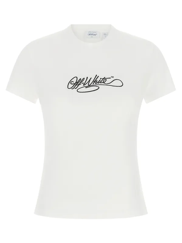 Logo Embroidery T-Shirt White
