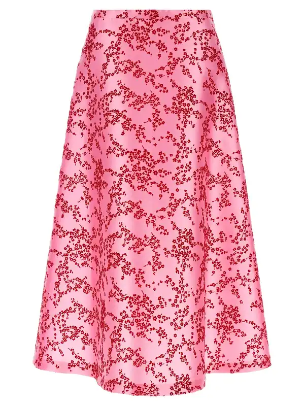 Mikado Floreale Skirts Pink - Alberta Ferretti