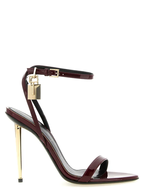 The Padlock Sandals Bordeaux - Tom Ford