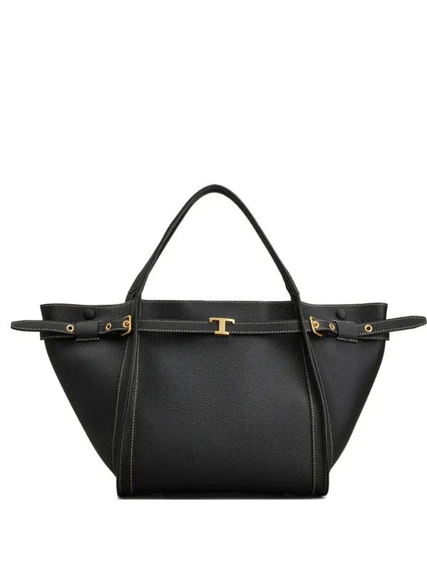 Small Leather Shopping Bag With T Timeless Accessory - Tod`S