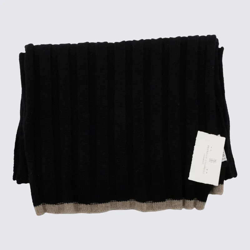 Scarfs Black - Brunello Cucinelli