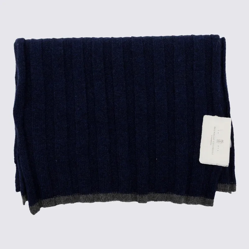 Scarfs Navy - Brunello Cucinelli