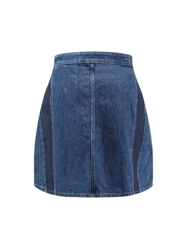 Cocoon Denim Blue Mini Skirt - Givenchy