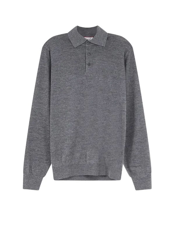 Cashmere And Silk Polo Shirt - Brunello Cucinelli