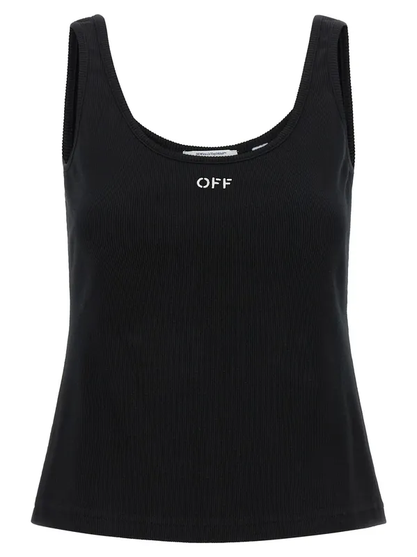 Off Stamp Tops Black - Off-White