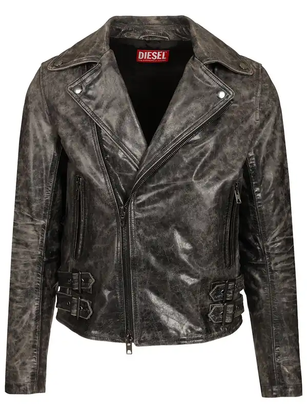 Biker Jacket Jackets Grey - Diesel