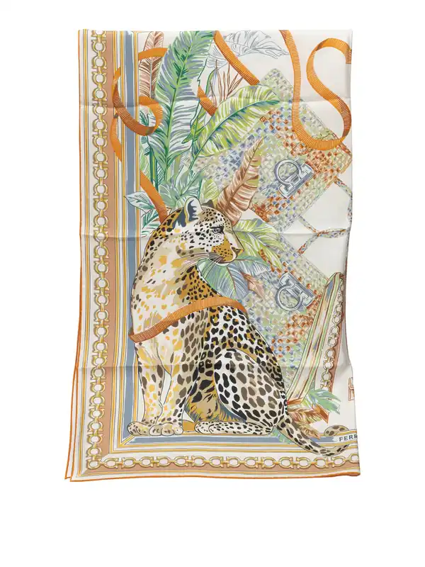 Feline Sciarpe & Foulard Orange - Ferragamo